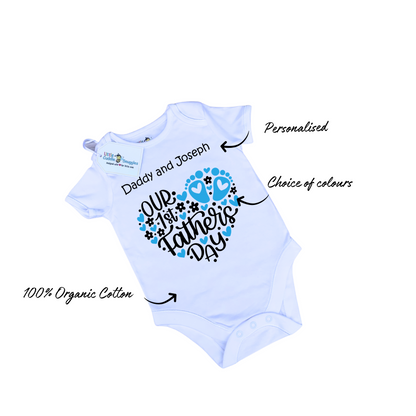 Our First Father's Day Baby Vest