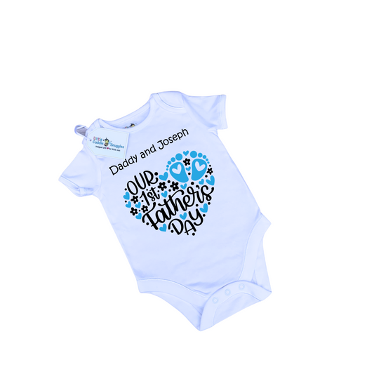 Our First Father's Day Baby Vest