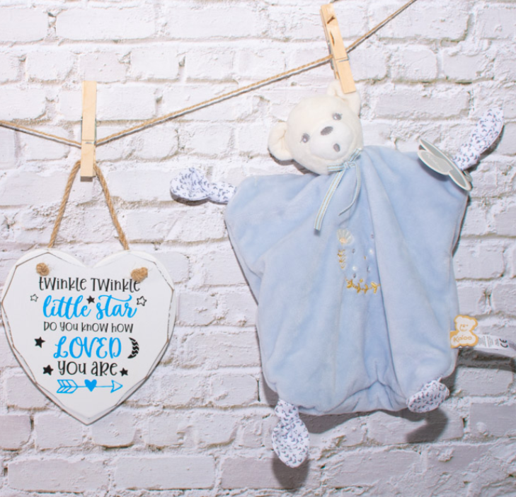 New Baby Blue Bear Gift Box